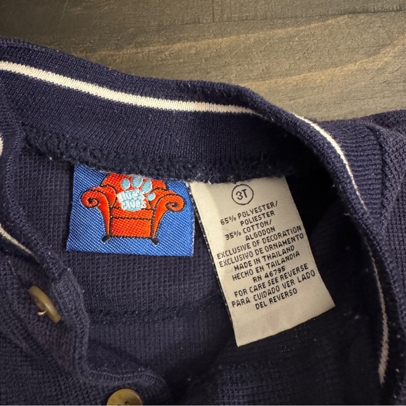 Vintage 2000 Blue’s Clues Embroidered Shirt Toddler 3T Navy Retro Nickelodeon - Picture 5 of 7